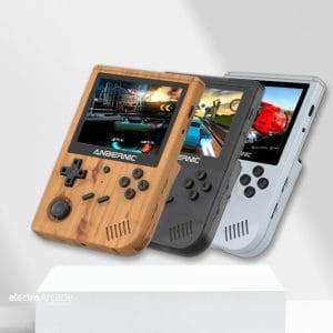 rg351v-transparent-black-hero-shot-console - electro arcade