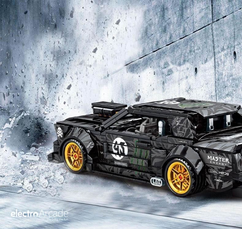 1965-black-mustang-brick-set - electro arcade