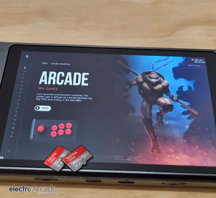 amberelec-rg552-custom-firmware-arcade-review - electro arcade