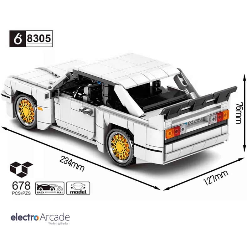 bmw-e30-sy8305-dimensions-678-brick-set - electro arcade