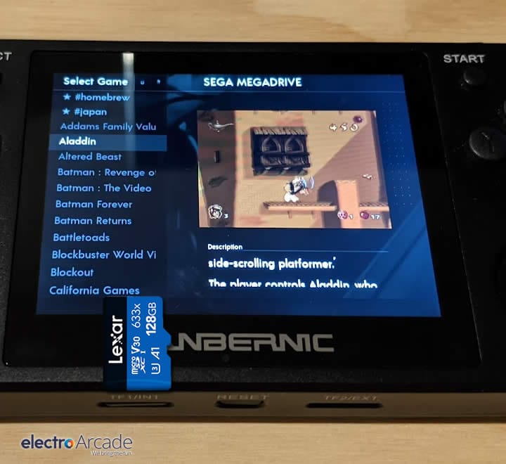 lexar-arkos-351mp-megadrive-games-video-preview - electro arcade