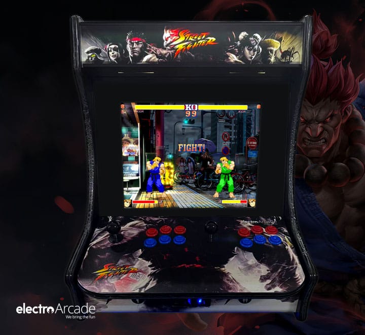street-fighter-dark-arcade-bartop-front-akuma - electro arcade