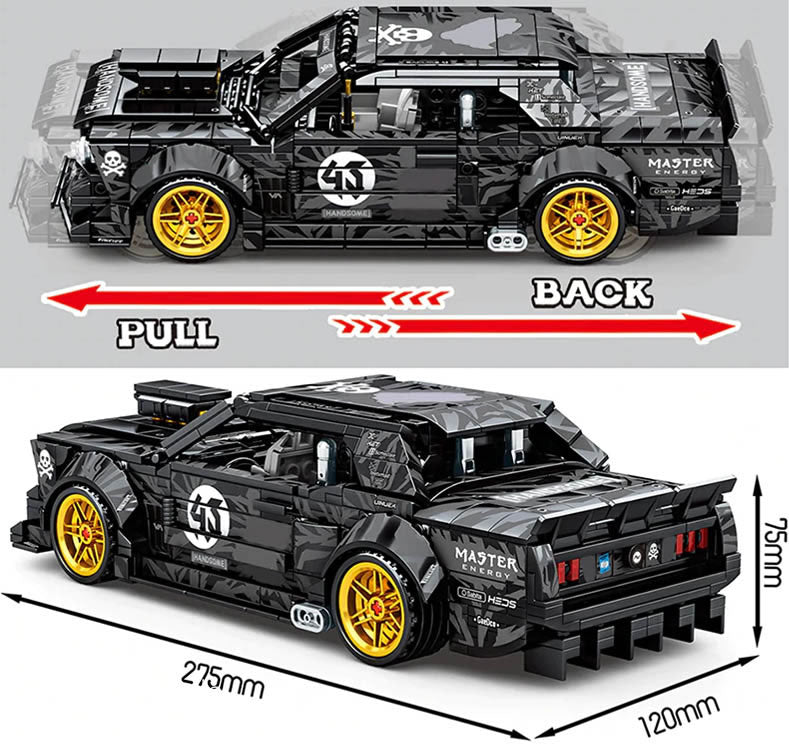 technique-mustang-brick-set-dimensions - electro arcade