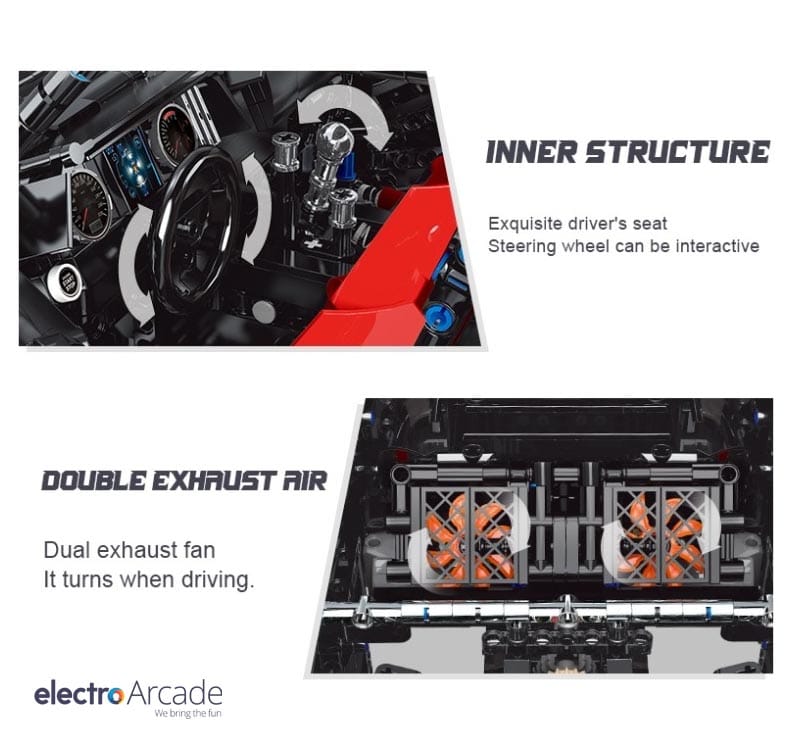 mould-king-brick-set-ford-f150-features - electro arcade